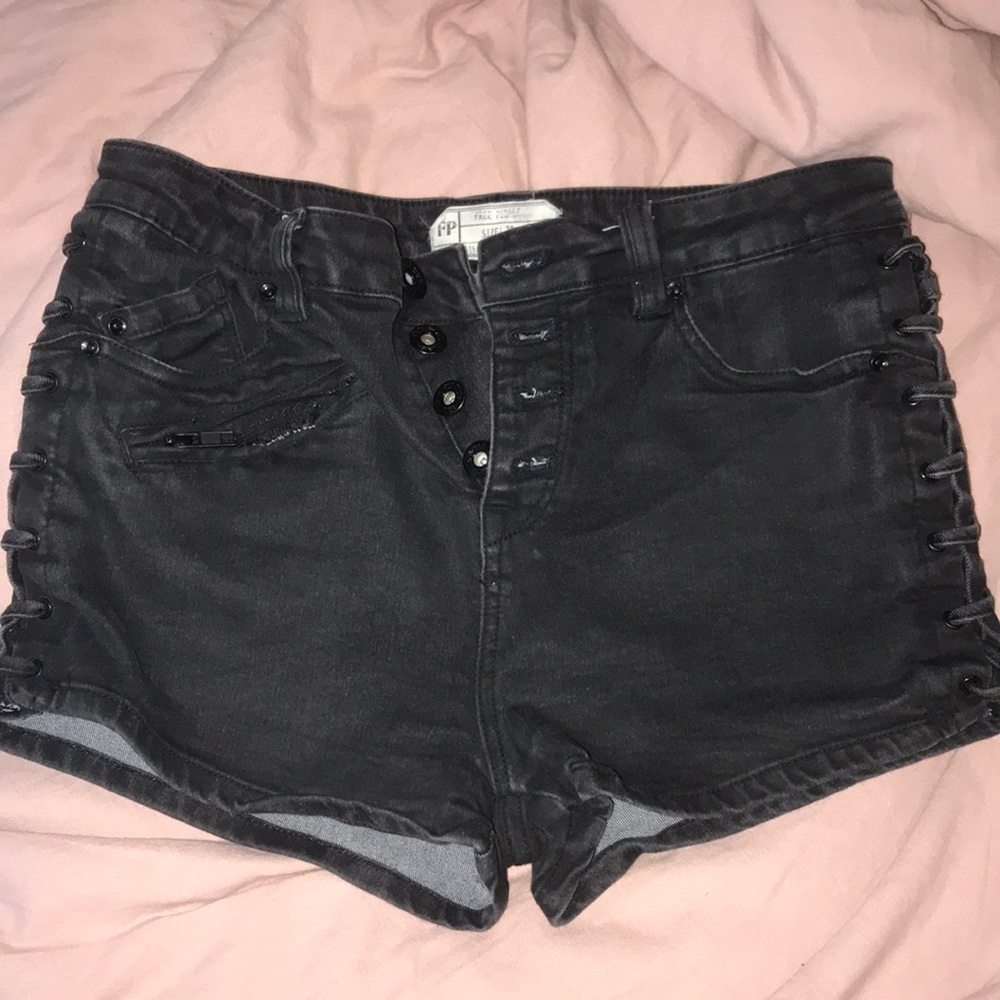 Free People lace up shorts